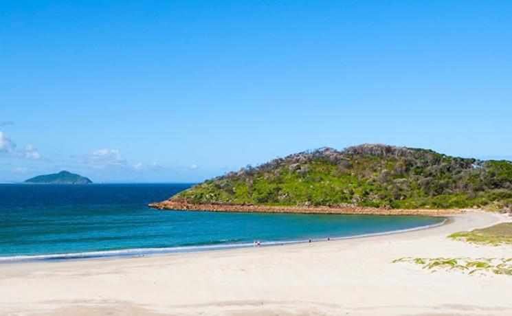 Scenic beach at Port Stephens