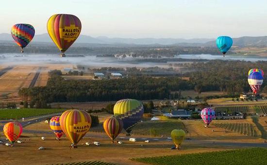 澳洲樂浮熱氣球公司（Balloon Aloft），獵人谷（Hunter Valley）